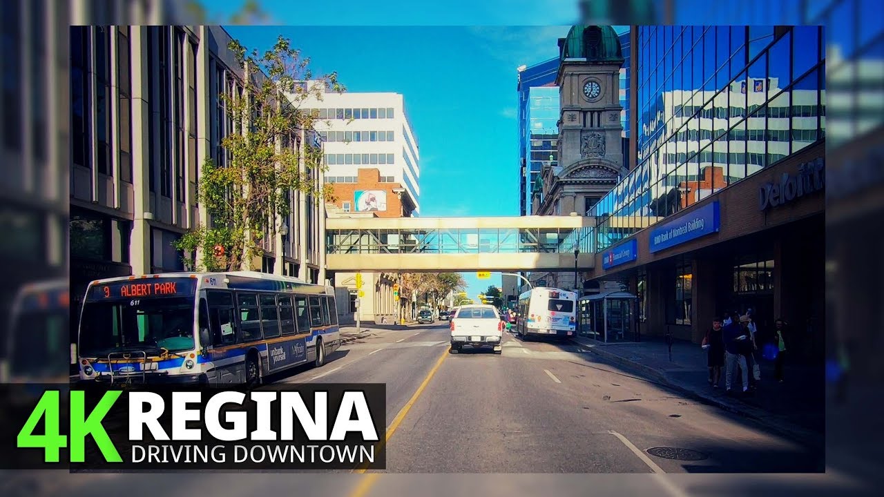 Regina 4K60fps Driving Downtown Saskatchewan, Canada YouTube