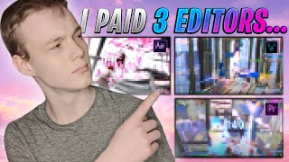 So I Paid 3 Editors To Make Me A Fortnite Montage... (After Effects vs Vegas Pro vs Premiere Pro)