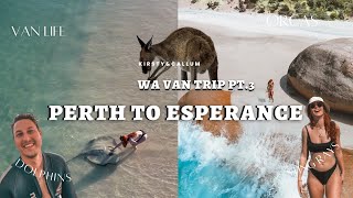 Western Australia Roadtrip! Part 3 | Perth to Esperance | Vanlife | Wild dolphins | Orca | Lucky Bay