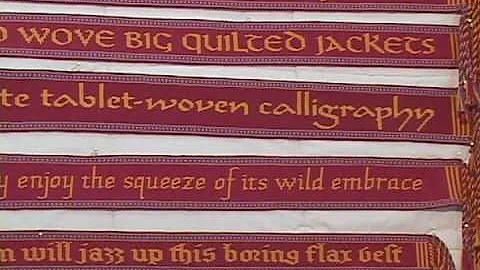 Tablet Weaving:  Pangram Bands from "Please Weave ...