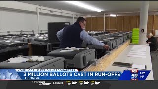 3 million ballots cast in run-offs