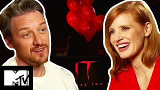 The IT Chapter 2 Cast James McAvoy \& Jessica Chastain Play Guess The Movie Monster | MTV Movies