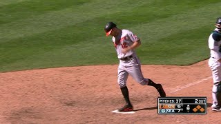 BAL@SEA: حصل ترومبو على HBP مع قواعد محملة في الجولة التاسعة screenshot 4