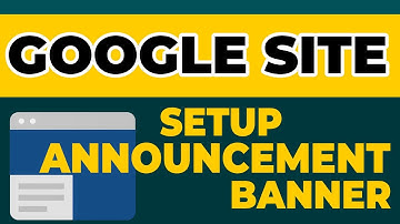 How To Add  Announcement Banner In Google Sites