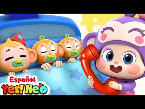 Cinco Monitos Saltando en la Cama | Yes! Neo | Canciones Infantiles | BabyBus en Español
