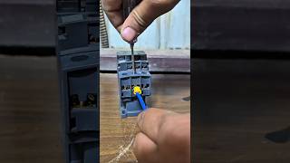 The correct way to install wire in Contactor #wire #shorts