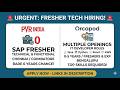 Hiring Now: SAP Freshers Wanted & Java/Python Developer Jobs 💼 Apply Today! 🚀