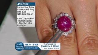 Celebrity Six Leg Star Burma Ruby  - Gem Shopping Network Wealth