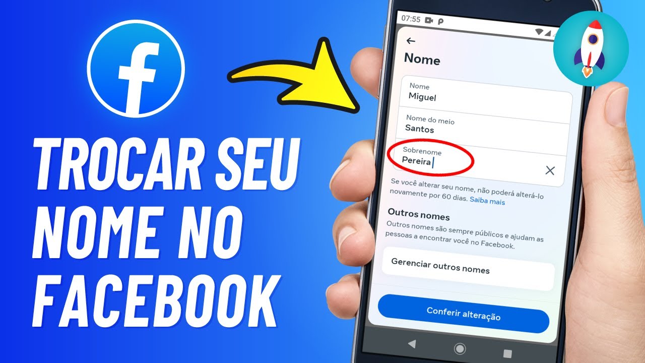 Como Trocar o NOME DO FACEBOOK 2025 - Rápido e Fácil - YouTube