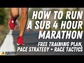 How To Run a Sub 4 Hour Marathon : Training Plan + Strategies