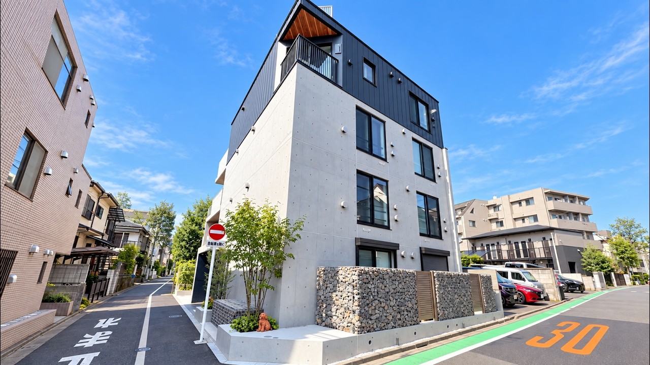 Tokyo Micro Apartment with a Private Stone-Walled Patio! 🤯