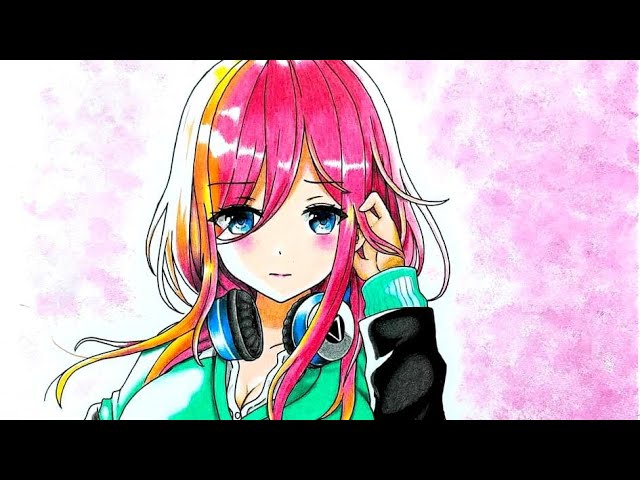 Cách Vẽ Miku Nakano Bằng Bút Chì Màu Đơn Giản. How To Draw Anime - Youtube