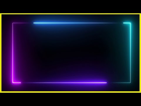 No Copyright Motion Graphics ✔ Animated Video Background - Saber Lighting Frame for Edits -