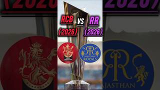 RCB (2026) vs RR (2026) Ipl Comparison #shorts #cricket #rcbvsrr