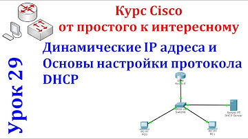 Урок 29 Cisco Packet Tracer. Динамическая IP адресация. Объясняем работу и настройку протокола DHCP