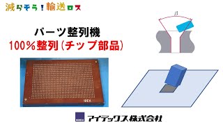 パーツ整列機　100％整列（チップ部品）