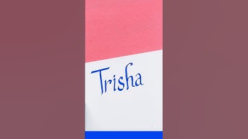 Trisha name calligraphy