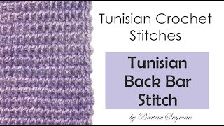 Tunisian Crochet Stitch 7 - Tunisian Back Bar (Tbb) (AKA Top Stitch   Back Bump)