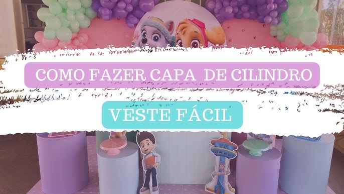 Trio Capa Cilindro Galinha Desenho Infantil Veste Facil