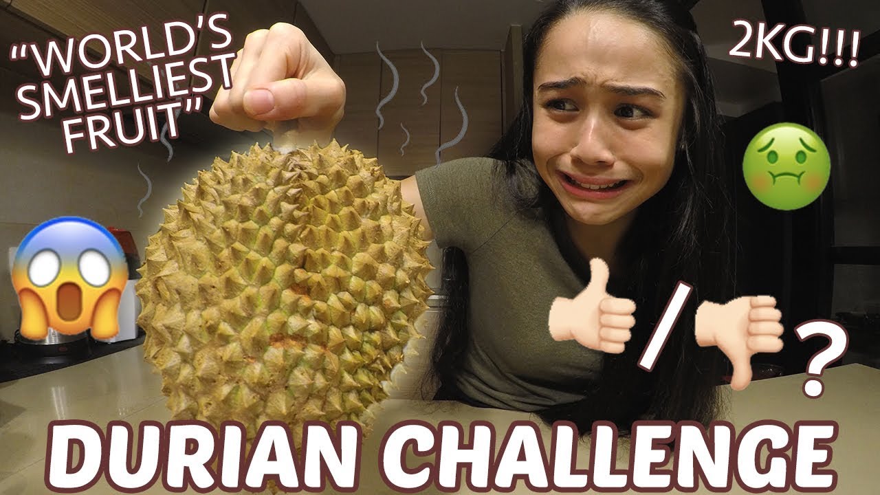 DURIAN MUKBANG CHALLENGE How to cut and eat durian YouTube