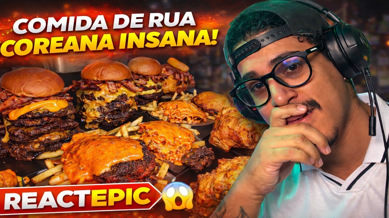 HAMBURGUER DE BATATA FRITA - COMIDA COREANA