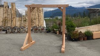Building a Timber Frame Wedding Arch