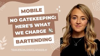 Mobile Bartending: HERES WHAT WE CHARGE 💸 PACKAGE PRICING