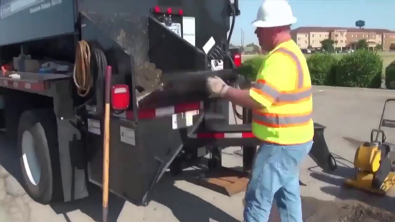 Ремонт дорог в Америке. Как ремонтируют дороги в США. - YouTube