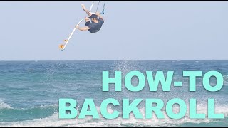 How to Backroll Strapless Kitesurfing Tutorial