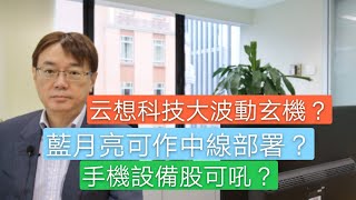 潘鐵珊 -17/12 云想科技大幅波動玄機?新股IPO VESYNC 上市策略? 藍月亮可吼位作中線部署?手機設備股及汽車零件股吸引,個股分析,700,9988,9618。3690,1810,2018