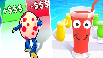 Monster Egg vs Juice run All Level gameplay android iOS 