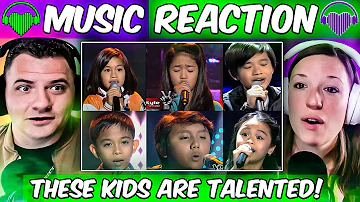 Americans React To Philippines Kids NAILING English Songs - The Voice Kids