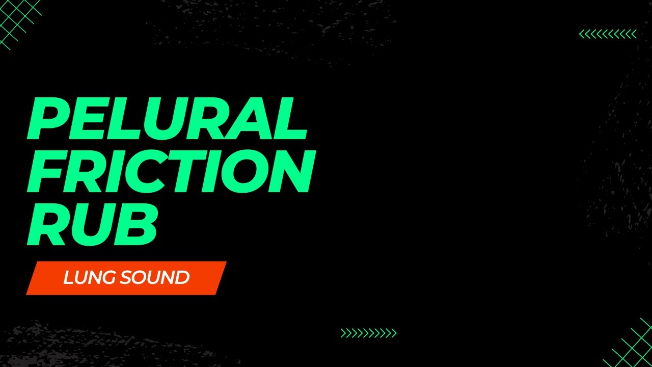 Pleural Friction RubLung Sound Collection YouTube