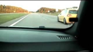 BMW E92 335d vs VW Golf MkV GTI Pirelli Edition (2010.06.16)