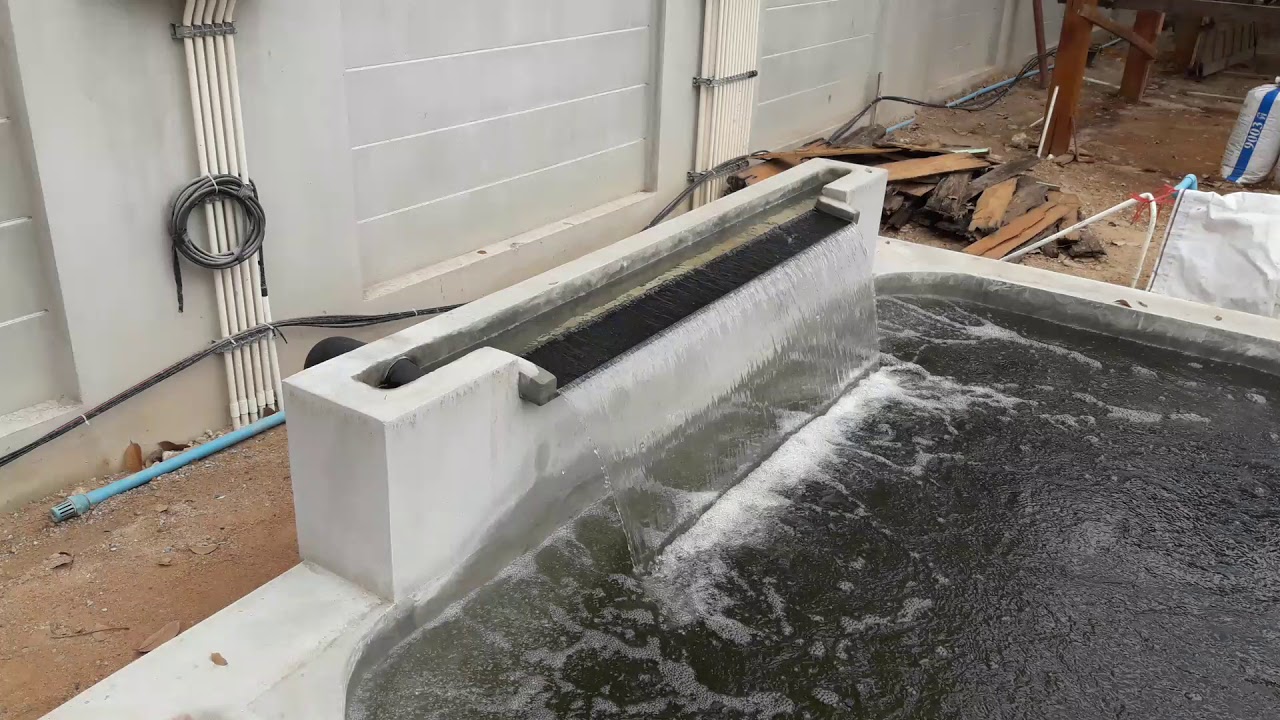 จากวันแรก ถึง วันนี้ งานสร้างบ่อปลาคาร์ฟ บ้านเพ จ.ระยอง เติมน้ำเทสรันระบบกันแล้ว ทำคลิปและภาพดีๆมาแบ