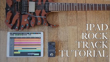 iPad Rock Track Tutorial | Auria, IK Multimedia Ampltube and Positive Grid X-Drummer