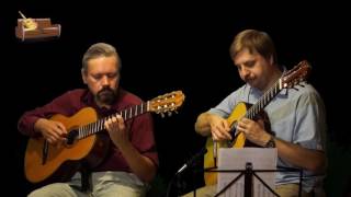 Video thumbnail of "E. Grieg, Arietta (Op. 12, No. 1), guitar duo"