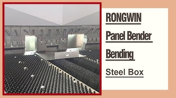 RONGWIN guides how to use cnc panel bender full servo bending center to bend steel cabinet quickly