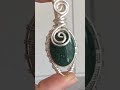 Wire Art - Wire wrapped aventurine pendant