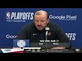 Tom Thibodeau Postgame Interview | New York Knicks lose to Miami Heat 108-101