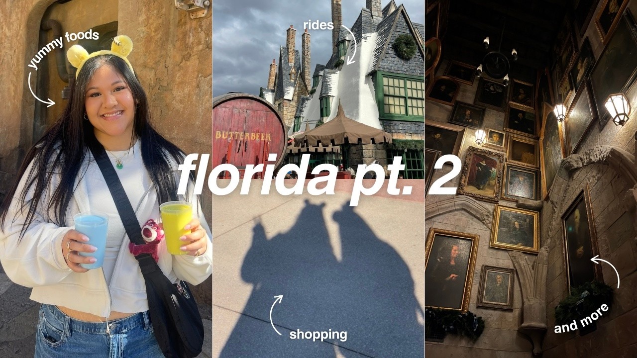 ORLANDO VLOG pt.2 | Hollywood studios, Epcot, Universal, and shopping