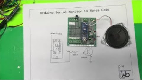 Serial Monitor to Morse Code
