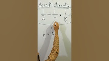 😳 CLEAN BASIC MATHEMATICS 1/2÷1/4÷1/8=? #Shorts