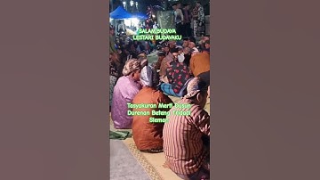 Tasyakuran Merti Dusun Durenan Beteng Ttidadi Sleman