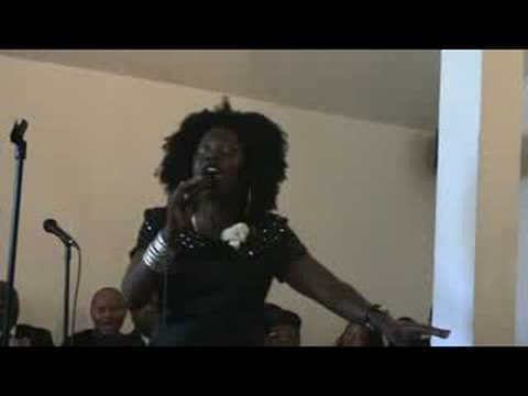 Jennifer Phillips singing @ Uncle B's Funeral