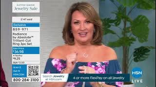 Radiance by Absolute TrilliantCut Eternity Ring 3piece S...