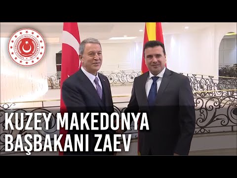 Bakan Akar Kuzey Makedonya Başbakanı Zaev İle Görüştü