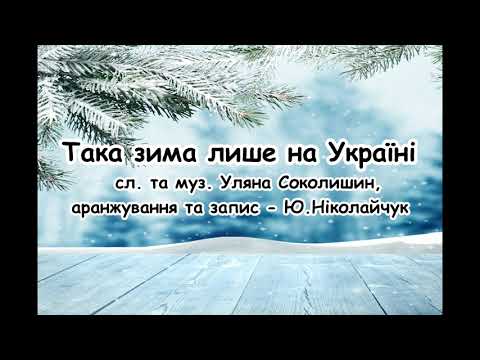 Така зима лише на Україні (Замела зима гори і долини) (з текстом для розучування)