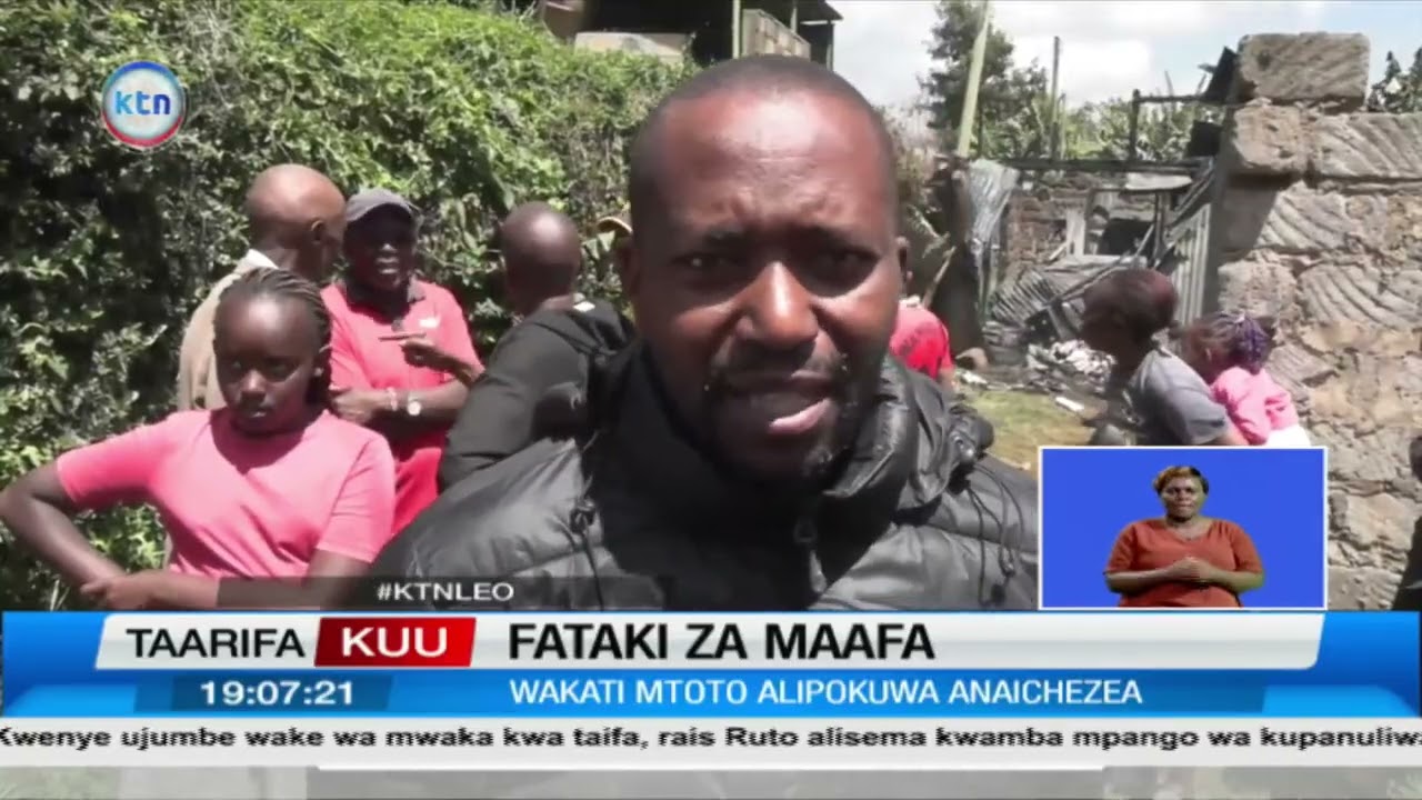 Sherehe yazaa machozi: Shangwe za fataaki zageuka majuto baada ya nyumba ya familia Kabete kuteketea