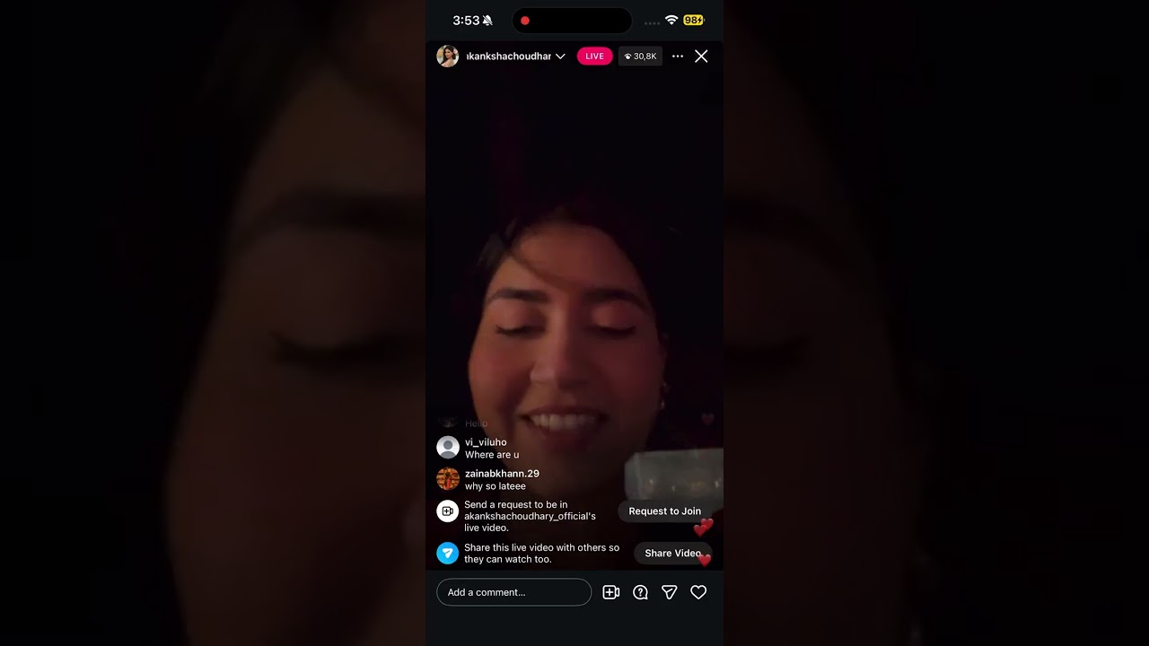 Highest viewers in akansha live 44.1k #splitsvillax6 Akansha request to don’t hate yogesh . 